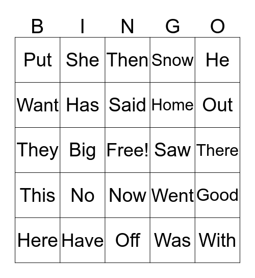 Sky The Amazing Reader Bingo Card