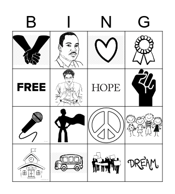 Civil Rights Bingo Card