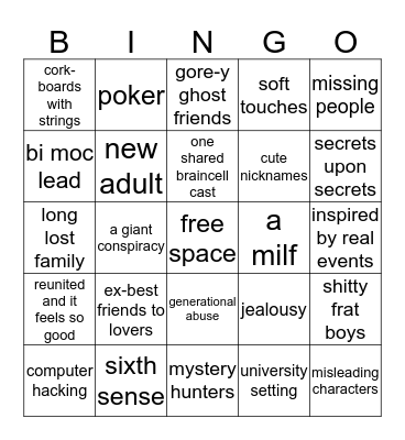 ghosts on paper  Bingo Card