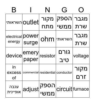 Tech terms mixed Bingo Card