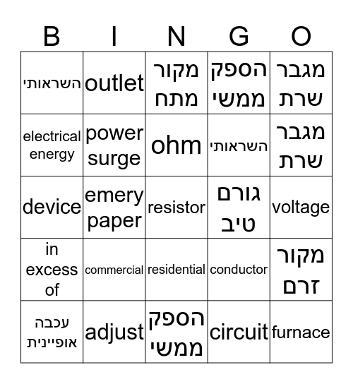 Tech terms mixed Bingo Card