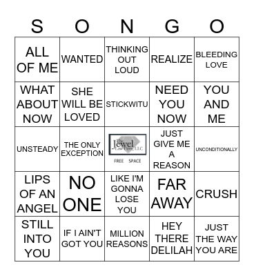 MADLY IN LOVE Bingo Card