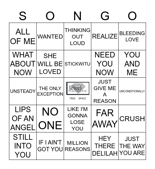 MADLY IN LOVE Bingo Card