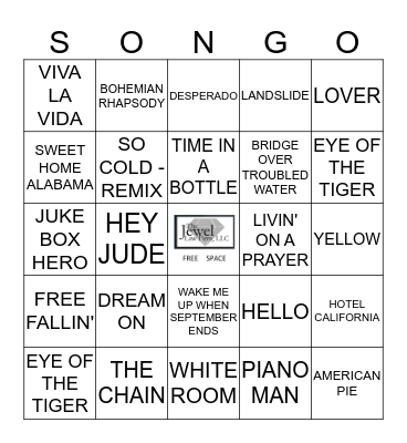 MASTERPIECES Bingo Card