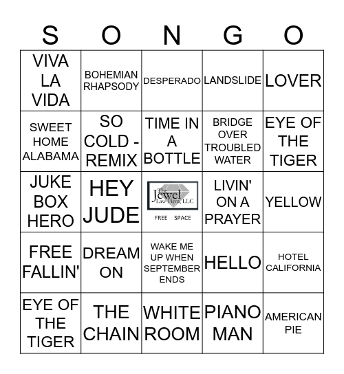 MASTERPIECES Bingo Card