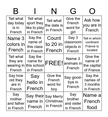 Find someone who can ... Bingo Card