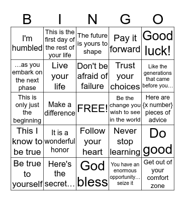 graduation bingo cards on bingo baker