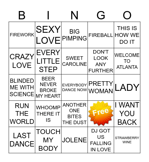KARAOKE WITH A TWIST 1152 Bingo Card