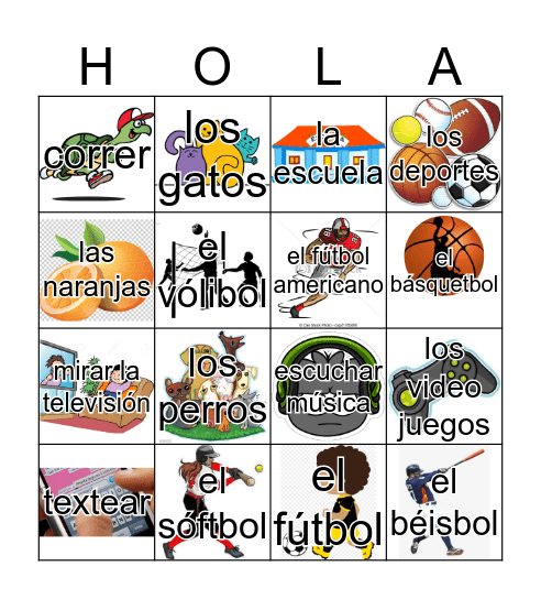 ¿Te gusta(n)....? Bingo Card