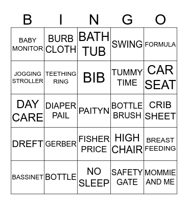 WELCOME PAITYN Bingo Card