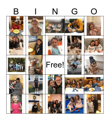 Family Bingo Card