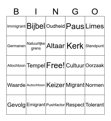 J1 h3 Bingo Card
