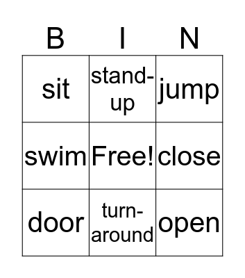 BINGO  Bingo Card