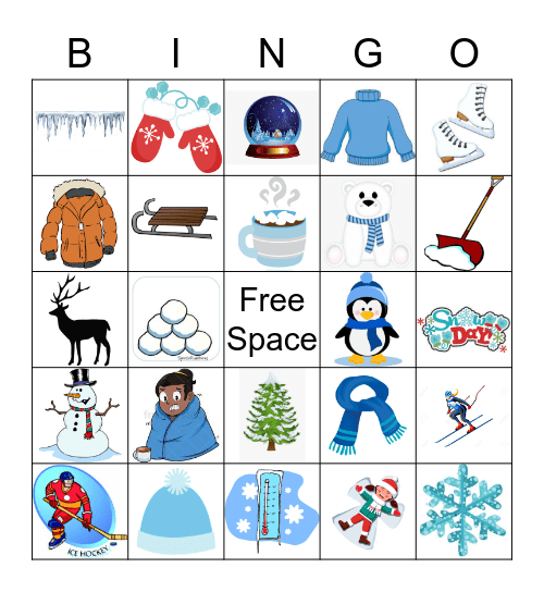Winter Bingo Card