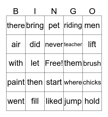 Red Book Party Bingo Card