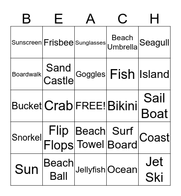 Bingo! Bingo Card