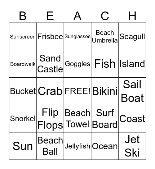 Bingo! Bingo Card