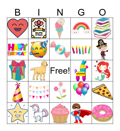 Birthday Bingo! Bingo Card