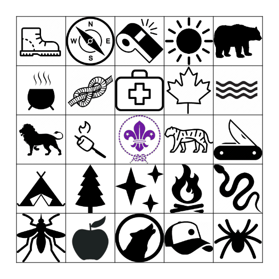 SCOUT  BINGO Card