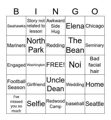 Dean Soule Bingo Card
