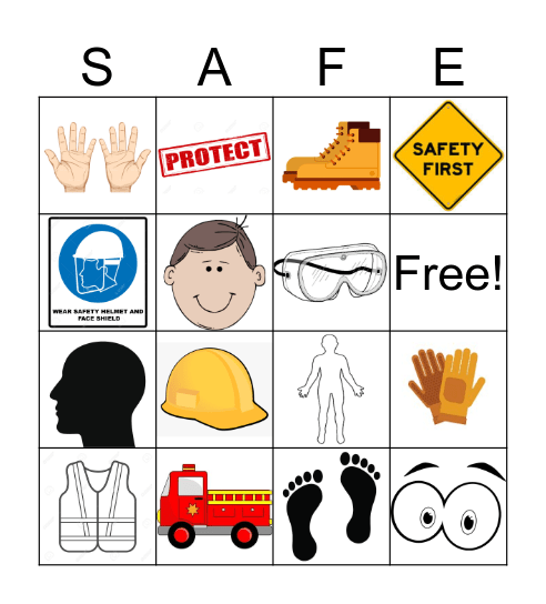 SAFETY Bingo Card