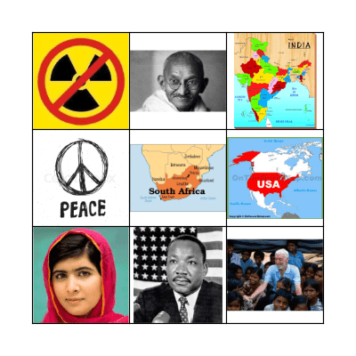 PEACE DAY Bingo Card
