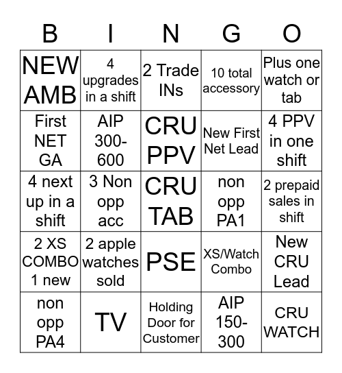 Bingo Card