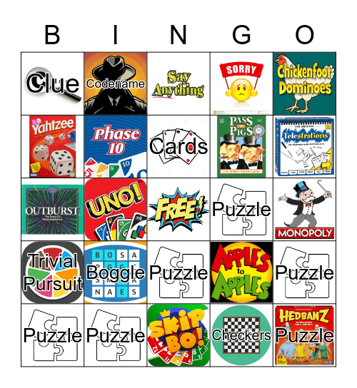 Sight Words Bingo Card