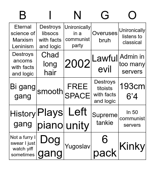 how similar are we?? ULTIMATE MakroniX bingo Card