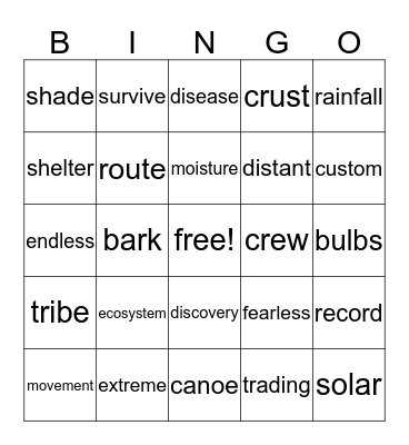 Review 1-7 Bingo Card