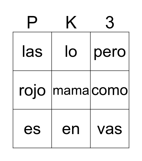 4&5 6wksSW Bingo Card