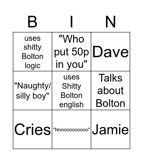 mali bingo Card