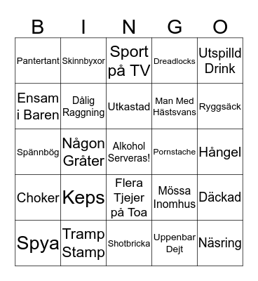 Malmö Bingo Card