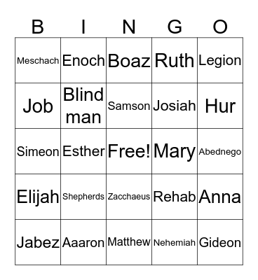 Ordinary People Bingo Card