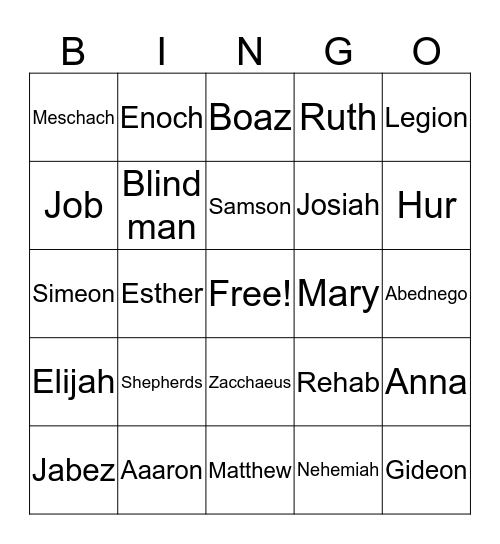 Ordinary People Bingo Card