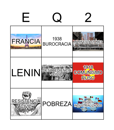 SINDICATOS Bingo Card