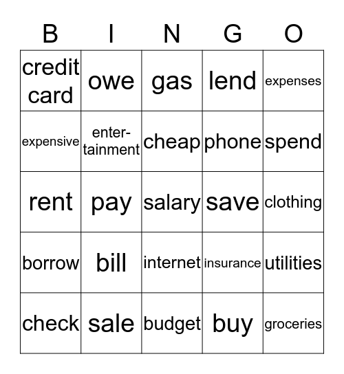 Bucknor’s Budget Bingo Card