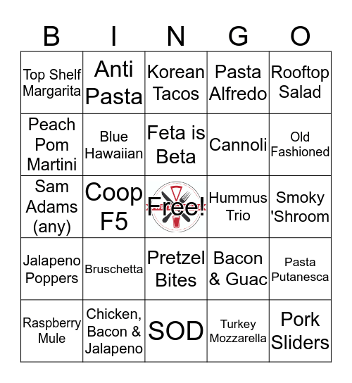 The Rooftop Bingo Card