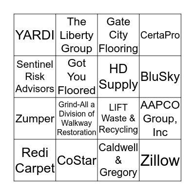 Name:                                                Bingo Card