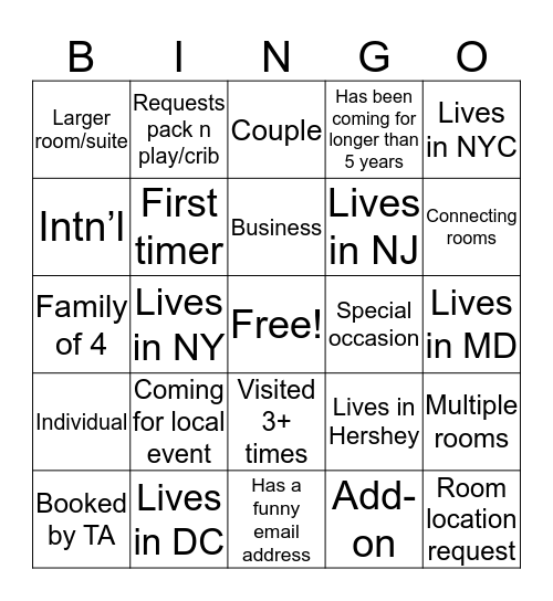 Customer Service Week Bingo Card