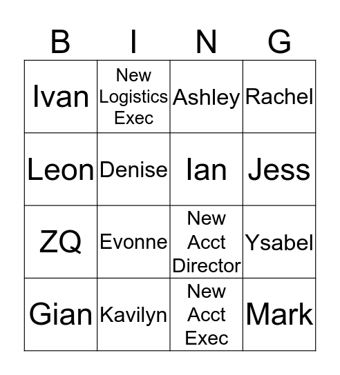 Bingo: Antho Human Edition!  Bingo Card
