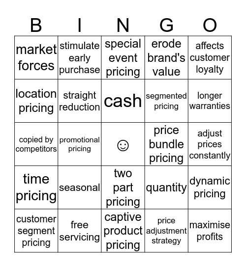 bingo 1 Bingo Card