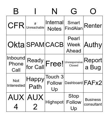 Zillow BINGO Card