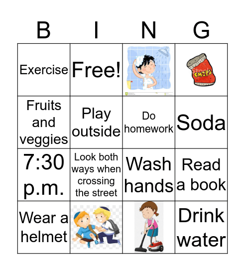 HEALTH BINGO Card