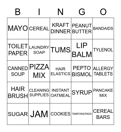 BLOOMING HOUSE Bingo Card