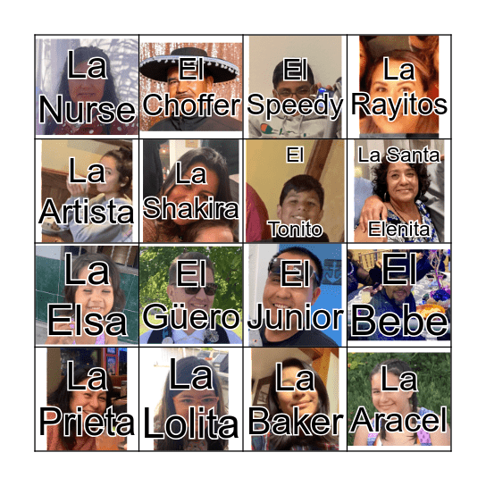 Loteria Silva Bingo Card