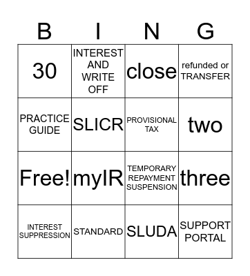RELEASE 4     B I N G O Bingo Card
