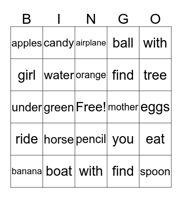 BINGO #1 Bingo Card