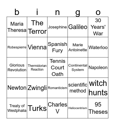 ap euro bingo  Bingo Card