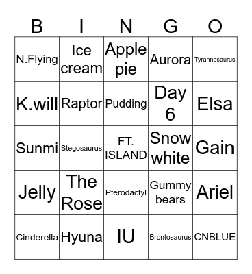 HOOTS Bingo Card